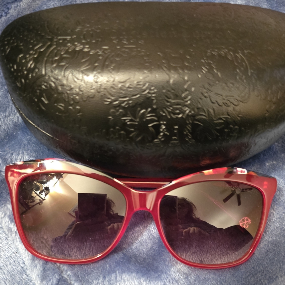 Christian Lacroix Red Sunglasses